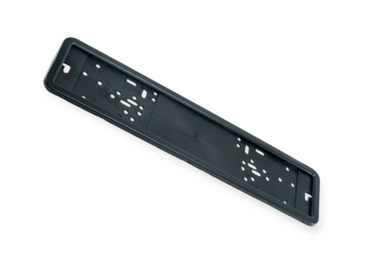 рамка под номер  нержавейка  книжка "матовая" черная Штурмовик