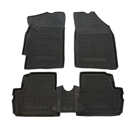 коврики салона Chevrolet Spark/Ravon R2 2012-> борт 2,5см, с перемычкой