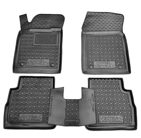 коврики салона Opel Vectra C 2002-2008  борт 2,5см, с перемычкой