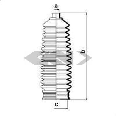 Пильовик рульового механізма