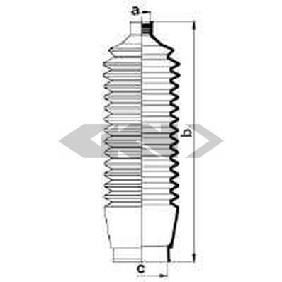 Пильовик рульового механізма