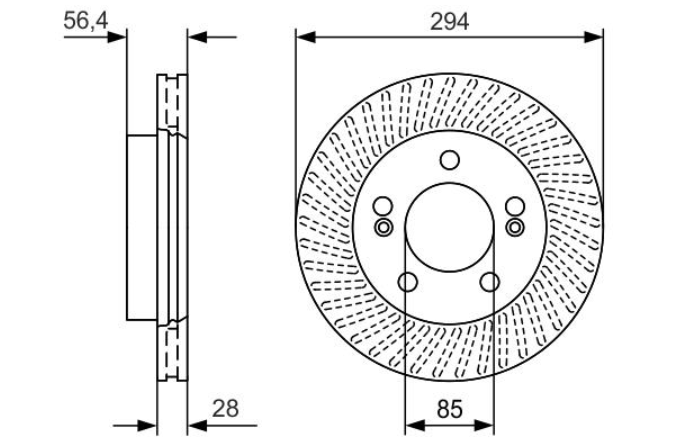Гальмівний диск 0986479D32 - зображення 2