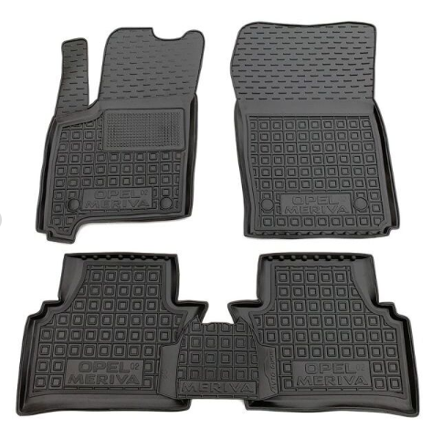 коврики салона Opel Meriva A 2002-2010 борт 2,5см, с перемычкой