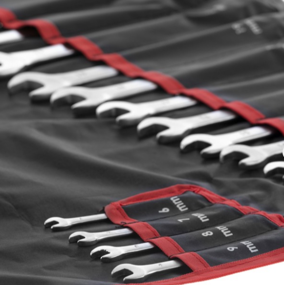 набор ключей рожково-накидных  6-32 мм 20 шт (ткан. чехол) CrV Storm HT-1253 - зображення 3