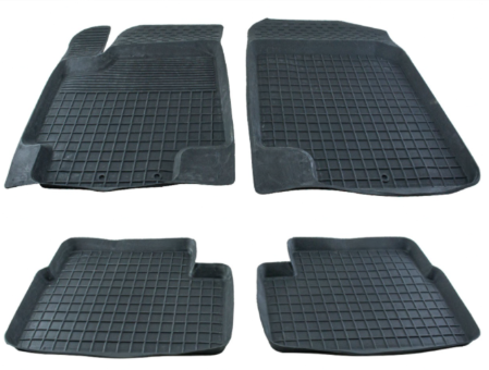 коврики салона Hyundai Accent III, Kia Rio II 2005-2010  борт 2,5см, евроклетка