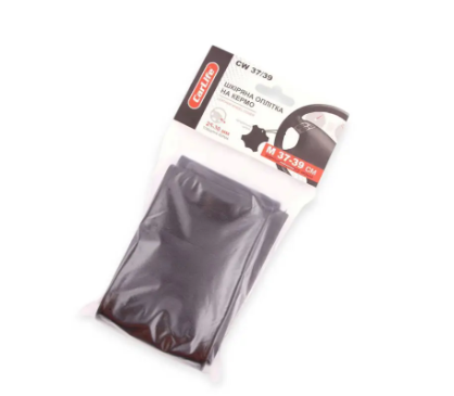 оплетка руля  M  кожа  (37 - 39 см)  черная CarLife  с иголкой