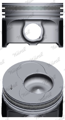Поршень в комплекті на 1 циліндр, 1-й ремонт (+0,5)