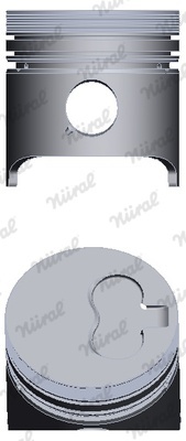 Поршень в комплекті на 1 циліндр, 1-й ремонт (+0,5)