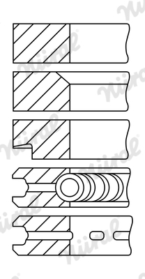 Поршень в комплекті на 1 циліндр, STD