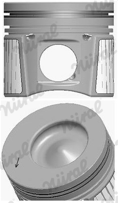 Поршень в комплекті на 1 циліндр, STD