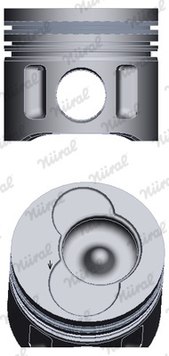 Поршень в комплекті на 1 циліндр, 2-й ремонт (+0,50)