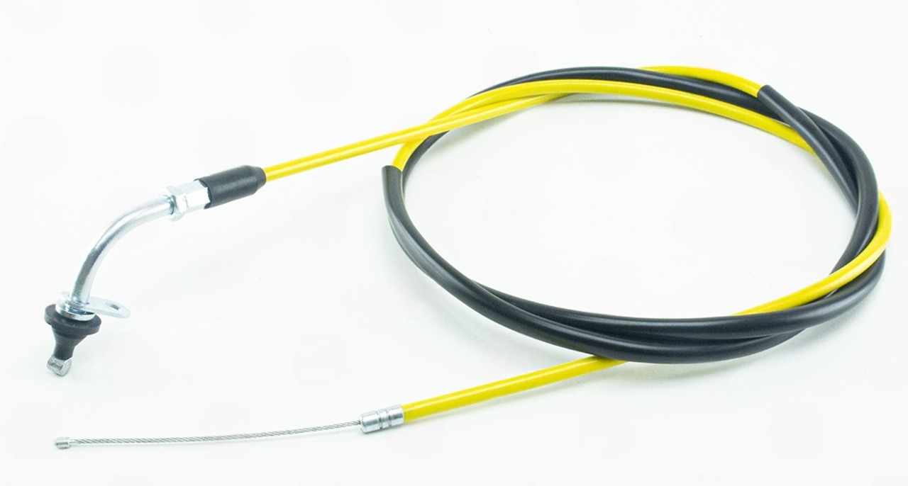 трос газа YAMAHA JOG-50 3KJ  (1740мм) желтый