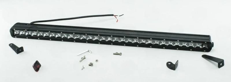 фара дополнительная LED  прямоуг.1280х28х45 (Д/В/Ш) 144W дальний CREE EL-144W/ S - зображення 1