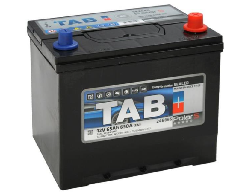 АКБ TAB POLAR S (Asia), R"+" 65Ah, En650 (230 x 175 x 200/220) правый "+"