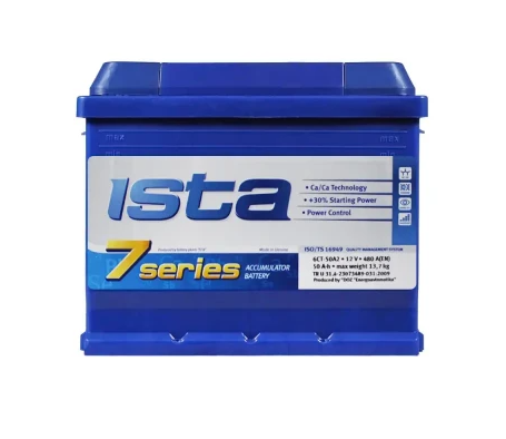 Аккумулятор ISTA  50Ач 480А 7 Series (L1) (0) Евро прав +