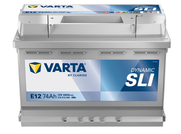 Аккумулятор VARTA BLUE DYNAMIC 74Ah, EN 680, левый "+" 278х175х190 (ДхШхВ) 6СТ-74 Аз (E12)