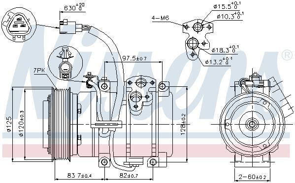 Компрессор MT MONTERO(00-)3.5 и V6 24V(+)[OE MR500877]