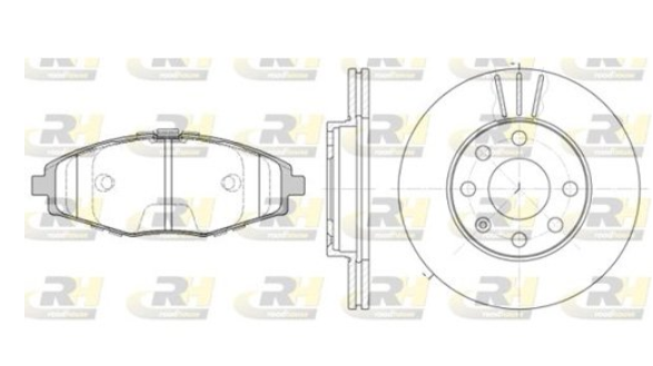 Гальмівний комплект (Диски RH 6061.10 + Колодки RH 2696.00)