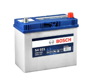 Аккумулятор BOSCH  45Ач 330А S4 ASIA (B24) (0) правый + (2 года гар)