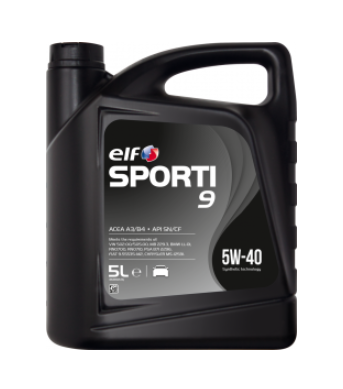 Моторна олива Elf SPORTI 9 / 5W40 / 5л. / (VW 502.00/505.00, MB 229.3, BMW LL-01 )