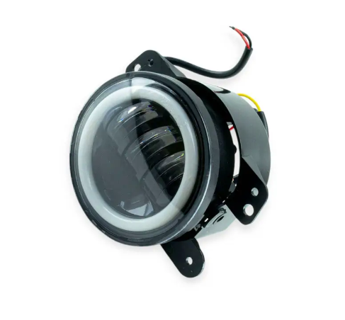 противотум. Toyota LED (100мм 4") 30W+ ангел. глазки  3 линзы шт. (выпис.кратно 2)