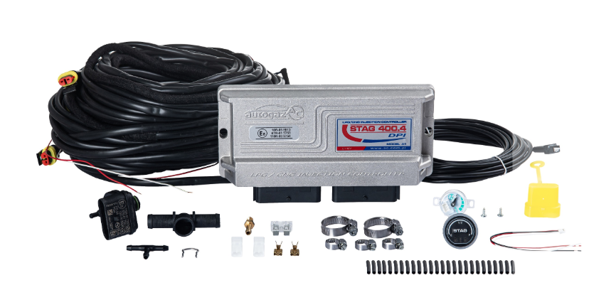 электроника 4ц STAG-400 DPI (прямой впрыск) версия A1, разъемы типа Valtek, LED-500