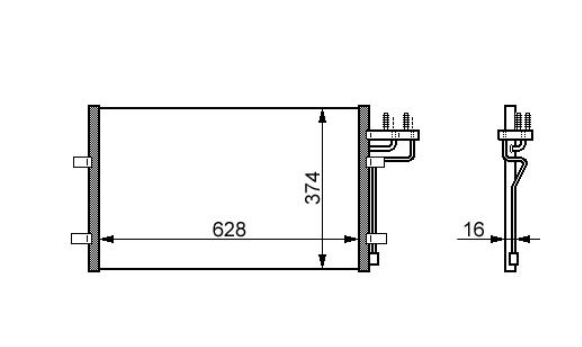 Конденсер FORD C-MAX (2007) 2.0 TDCI