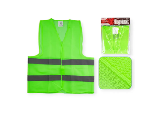 жилет светоотражающий XL салатовый  Штурмовик ЖБ010 Ш - зображення 2