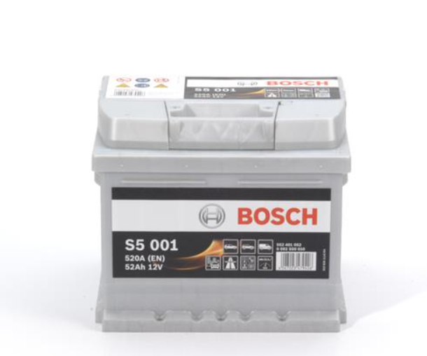 Аккумулятор Bosch S5 Silver Plus 52Ah, EN520 правый "+" 207x175x175 (ДхШхВ)
