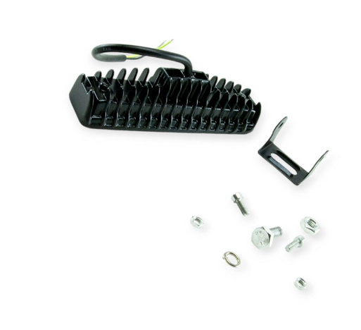 фара дополнительная LED  прямоуг. 150х38х40 (Д/В/Ш) 48W дальний 3030 (yellow+white+yellow) стробоско FG - 48W / S - зображення 2