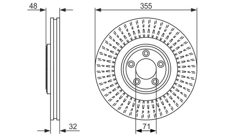 Гальмівний диск 0986479754 - зображення 2