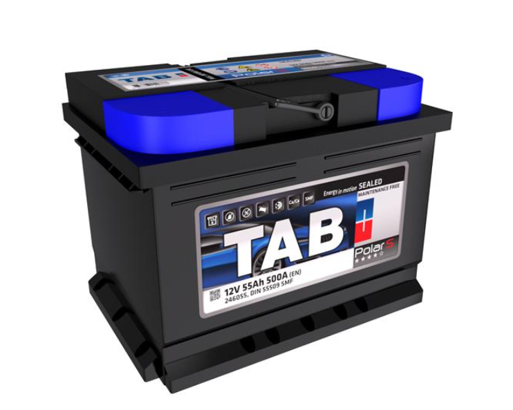 АКБ TAB POLAR S, R"+" 55Ah, En500 (242 x 175 x 175) правый "+"