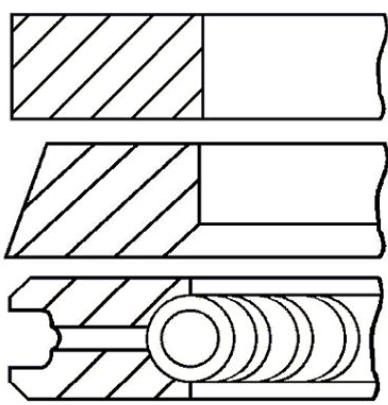 Комплект кілець на поршень