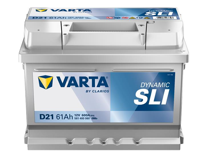 Аккумулятор VARTA SILVER DYNAMIC 61Ah, EN 600, правый "+" 242x175x175 (ДхШхВ) | 6СТ-61 АзЕ (D21)