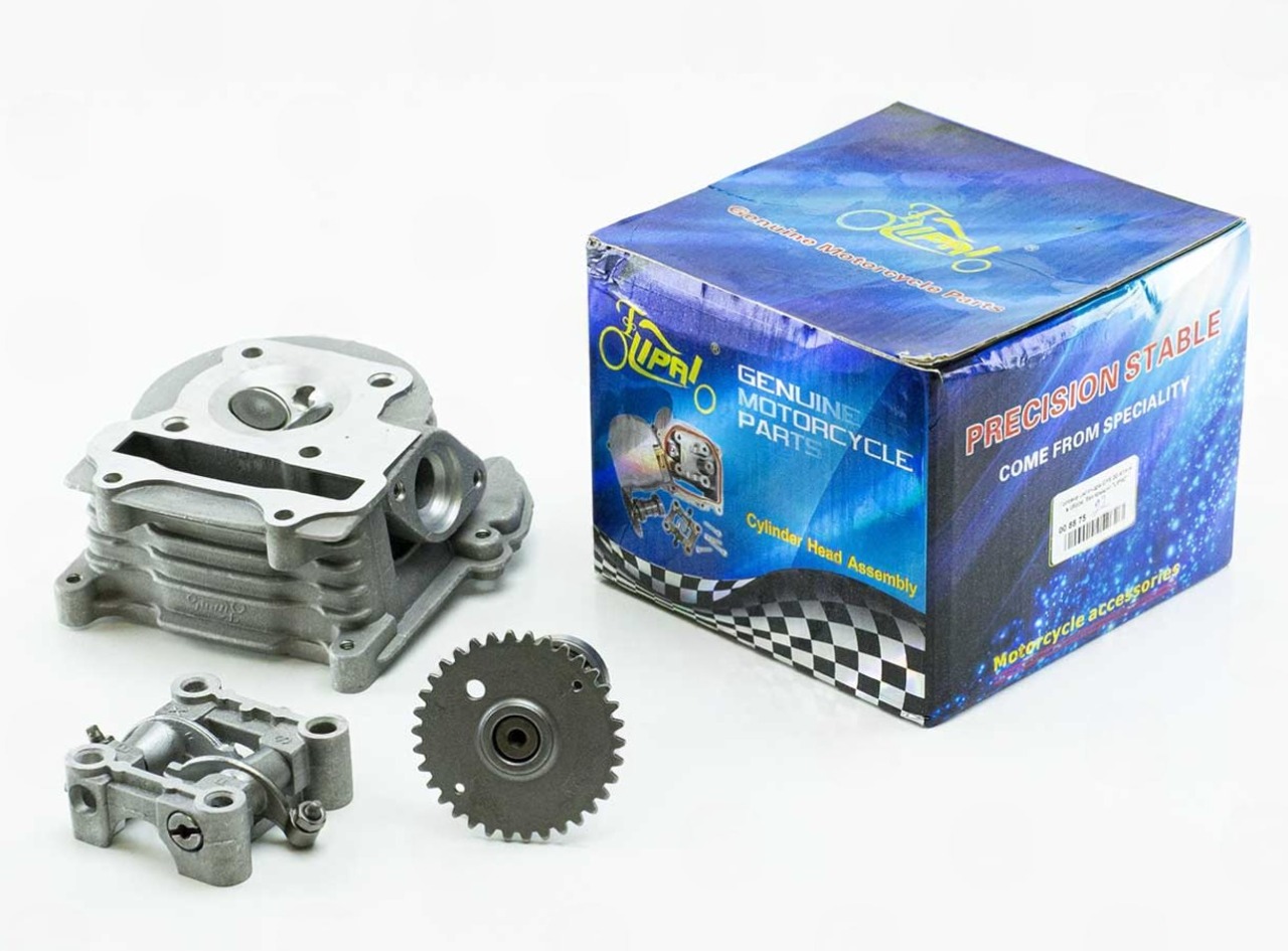 головка цилиндра в сб. GY6-80 с распредвалом LIPAI