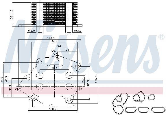 Масл.рад. FD B-MAX(12-)1.5 TDCi(+)[OE 1103L1]