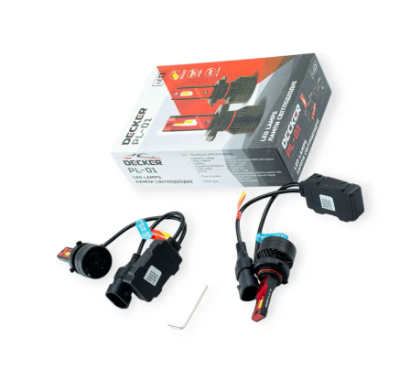 лампа LED HB3 12V-24V PL-01 45W 5000K 10000L радиатор+вентилятор