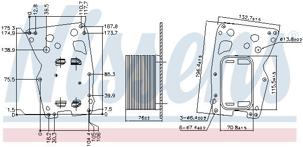 Радиатор масляный BMW 2 F22-F23-F87 (12-) 218 d