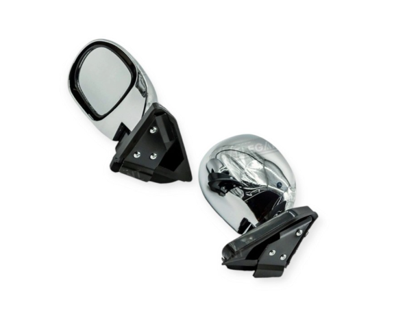 зеркало наружное 2101-2107 универс. на шарнире (к-т) хром Elegant 130 517 - зображення 3