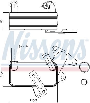 Радиатор масляный VOLKSWAGEN GOLF VII (5G, BA, BE) (12-) 1.8 TSI
