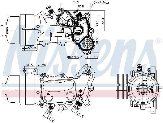Радіатор масляний PEUGEOT 207 (WA, WC, WD, WK) (06-) 1.6 THP