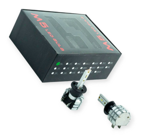 лампа LED H8/H9/H11/H16 12V-24V M3 27W 6500K  радиатор+вентилятор