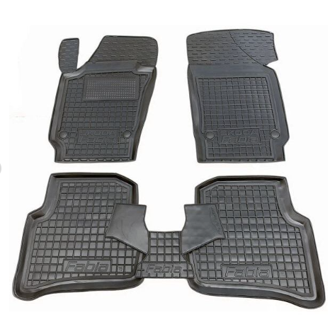 коврики салона Skoda Fabia III 2015-> MOD борт 2,5см, с перемычкой