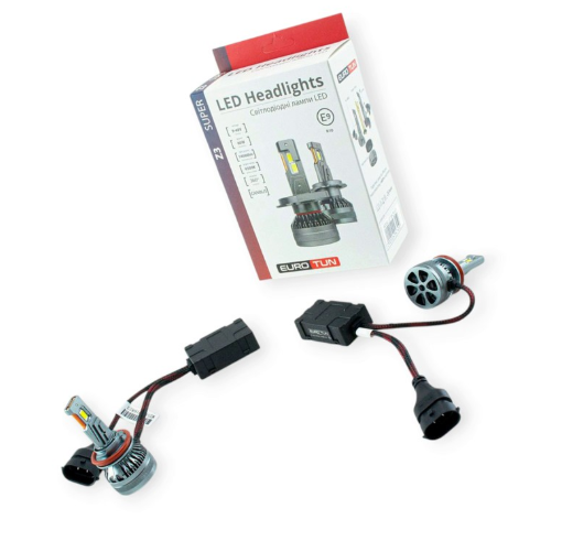 лампа LED H8/H9/H11/H16 12V-24V  80W EUROTUN Z3 14000L 6500K CAN BUS радиатор с вентилят.