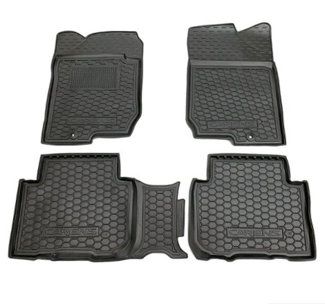 коврики салона Kia Carens 2006-2012 (МКП) борт 2,5см, с перемычкой