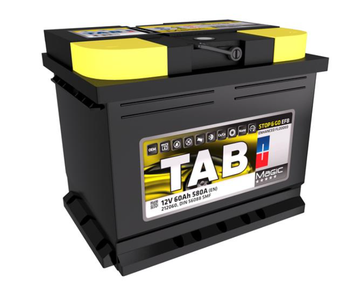 АКБ TAB Magic EFB, 60Ah, 580A EN, 242x175x190, B13, правый "+", EFB Аккумулятор (START-STOP)