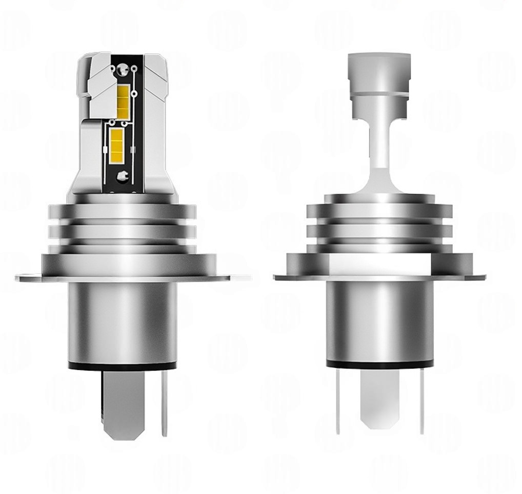 лампа LED H4 12V-24V  44W EUROTUN NHE 4500L 6000К радиатор