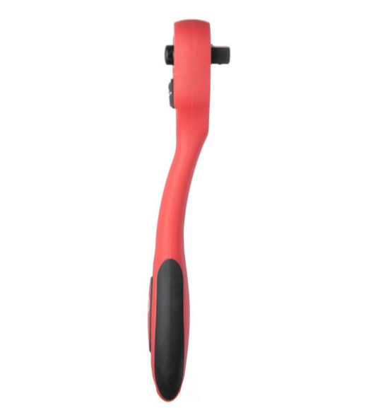 трещетка с квадратом   1/4" 72 зуба 150 мм CrV Intertool PROFI изогнутая ручка HT-2107 - зображення 3