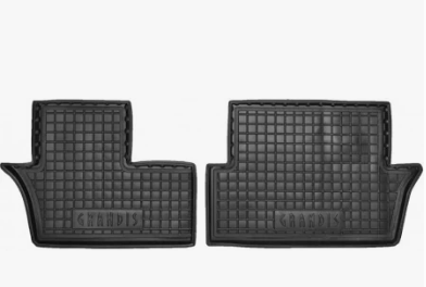 коврики салона Mitsubishi Grandis 2003-> (3-й ряд) борт 2,5см, с перемычкой