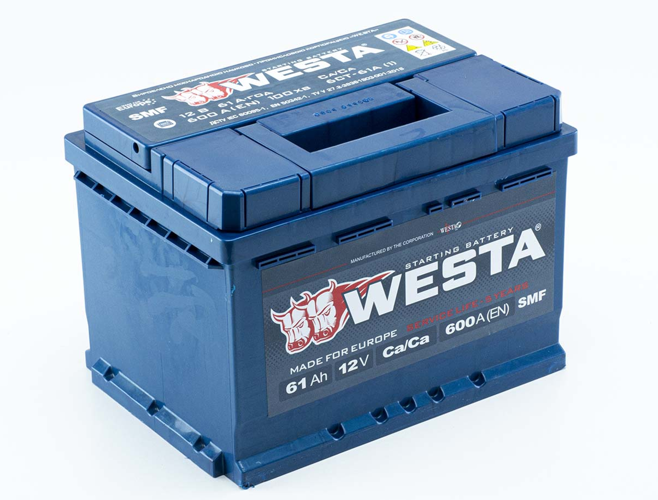 Аккумулятор   Westa  61Ач 600A Premium (L2) (1)